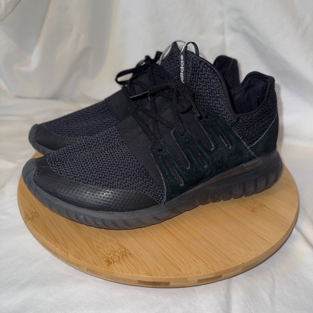 Adidas Tubular Radial Core Black Suede Mesh Mens Sneakers S76719 Size 9